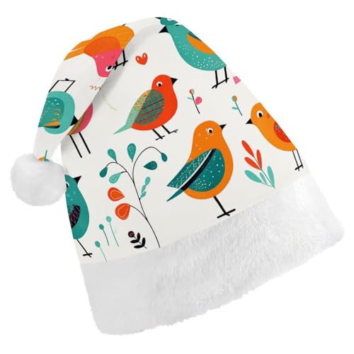 QWJKM Weihnachtsmütze mit Vogel-Clip-Art, weich, bequem, für Weihnachten, lustige, festliche Weihnachtsmütze für Erwachsene QWJKM Weihnachtsmütze mit Vogel-Clip-Art, weich, bequem, für Weihnachten, lustige, festliche Weihnachtsmütze für Erwachsene von QWJKM