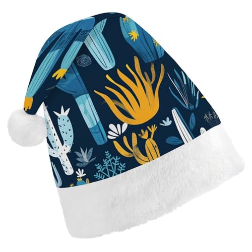 QWJKM Weihnachtsmütze mit Wüstenpflanzenmuster, weich, bequem, Urlaubsmütze für Weihnachten, lustige, festliche Weihnachtsmütze für Erwachsene QWJKM Weihnachtsmütze mit Wüstenpflanzenmuster, weich, bequem, Urlaubsmütze für Weihnachten, lustige, festliche Weihnachtsmütze für Erwachsene von QWJKM