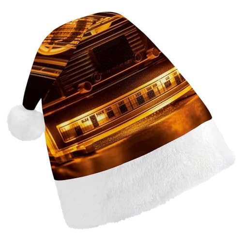 QWJKM Weihnachtsmütze mit beleuchtetem Audiotape, weich, bequem, für Weihnachten, lustige, festliche Weihnachtsmütze für Erwachsene QWJKM Weihnachtsmütze mit beleuchtetem Audiotape, weich, bequem, für Weihnachten, lustige, festliche Weihnachtsmütze für Erwachsene von QWJKM