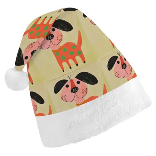 QWJKM Weihnachtsmütze mit schwarzen Ohren, weich, bequem, für Weihnachten, lustig, festlich, Weihnachtsmütze für Erwachsene QWJKM Weihnachtsmütze mit schwarzen Ohren, weich, bequem, für Weihnachten, lustig, festlich, Weihnachtsmütze für Erwachsene von QWJKM
