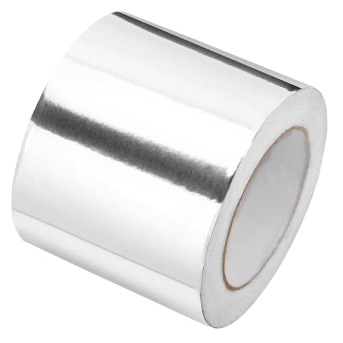 QWORK® 100mmx50M Aluminium Klebeband - Hitzebeständig und Wasserdichtes Dichtband Reparaturband für Innen- und Außenbereich von QWORK