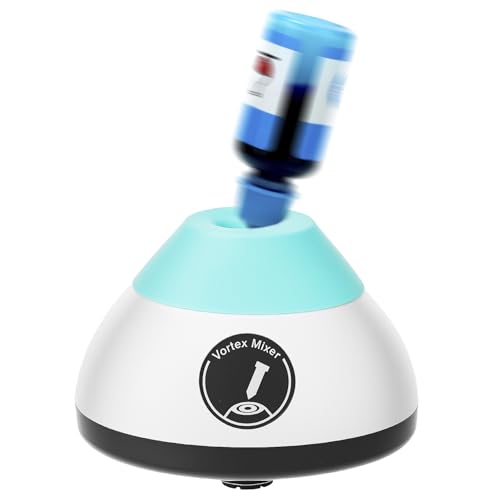 QWORK® 2000rpm Mini Vortex Mischer Touch Funktion Schüttler Mix bis zu 50ml- für Reagenzgläser, Acrylfarben, Nagellack, Wimpernkleber von QWORK