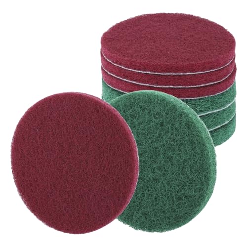 QWORK® 8 Stück Scheuerschwamm Polierpads 125 mm, Körnung P240 P400, Wasser- &Ölbeständig, für Rund- & Exzenterschleifer von QWORK