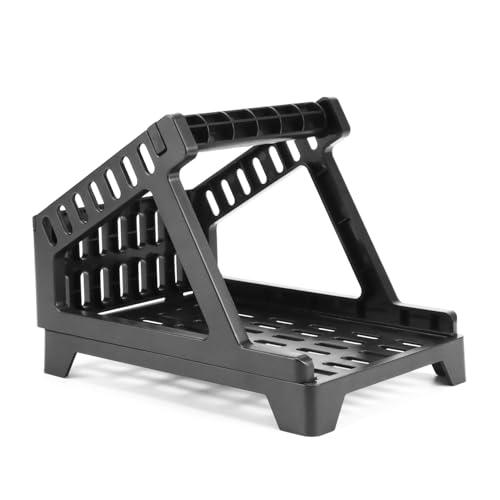 QWORK® Etikettenspender und halter für Thermoetiketten, für Rollen und Endlosetiketten, kompatibel mit 4x6 Etiketten, ABS-Konstruktion für Desktop-Etikettendrucker von QWORK