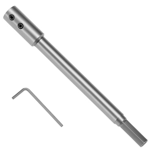 QWORK Forstner-Bit-Verlängerung, 17,8 cm, extra lang, 5-3/4-Zoll-Verlängerung, kompatibel mit 3/8-Zoll-Rund- oder Sechskantschaft QWORK Forstner-Bit-Verlängerung, 17,8 cm, extra lang, 5-3/4-Zoll-Verlängerung, kompatibel mit 3/8-Zoll-Rund- oder Sechskantschaft von QWORK