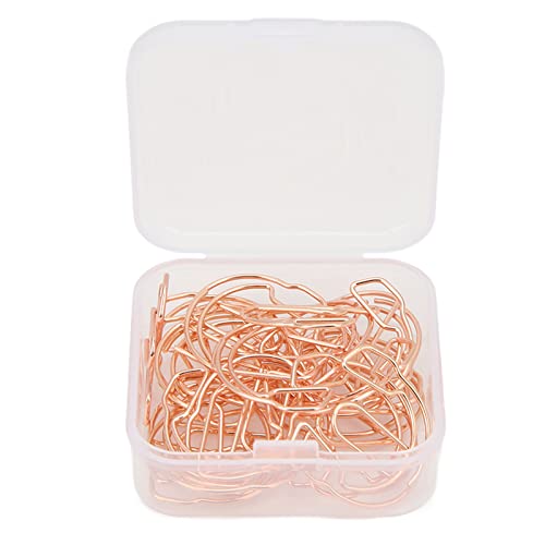20 Stück kleine Büroklammern Rose Gold – stabile rostfreie Metallklammern mit einzigartigem Headset - Design + multifunktional für Dokumente, Fotos, Notizen 20 Stück kleine Büroklammern Rose Gold – stabile rostfreie Metallklammern mit einzigartigem Headset - Design + multifunktional für Dokumente, Fotos, Notizen von QWUUYEC