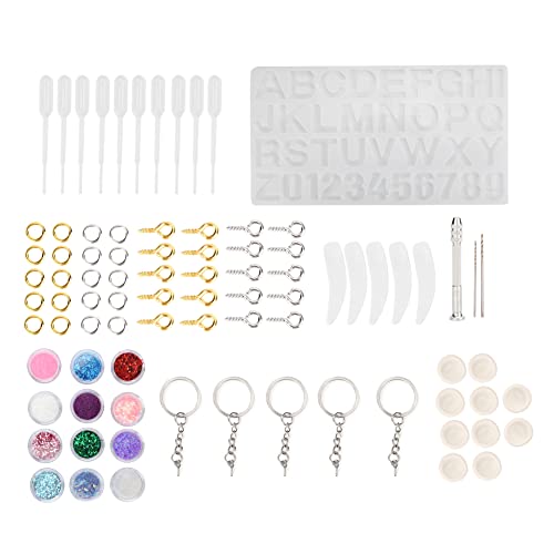 Harzform Kit - langlebig nicht - Silikon für Schmuckherstellung und Basteldekorationen mit Glitzerpulver, einfach zu reinigen und präzise Freisetzung für DIY -Projekte Harzform Kit - langlebig nicht - Silikon für Schmuckherstellung und Basteldekorationen mit Glitzerpulver, einfach zu reinigen und präzise Freisetzung für DIY -Projekte von QWUUYEC