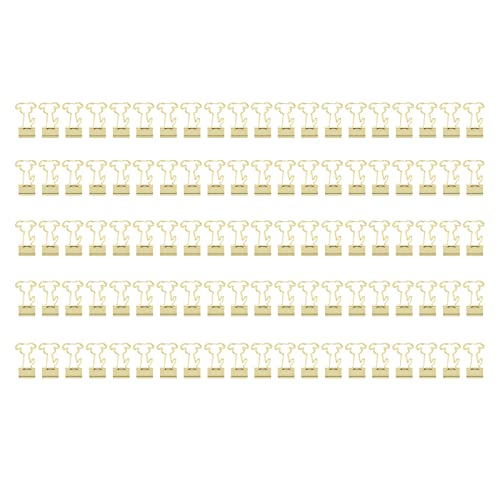 Hund Büroklammern 100 Stück, Metall Klämmerle, Starke Klammerkraft, Goldfarbene Fold Back Paper Clips - Süßes Hunde Motiv, Robust und Vielseitig für Büro und Schule Hund Büroklammern 100 Stück, Metall Klämmerle, Starke Klammerkraft, Goldfarbene Fold Back Paper Clips - Süßes Hunde Motiv, Robust und Vielseitig für Büro und Schule von QWUUYEC