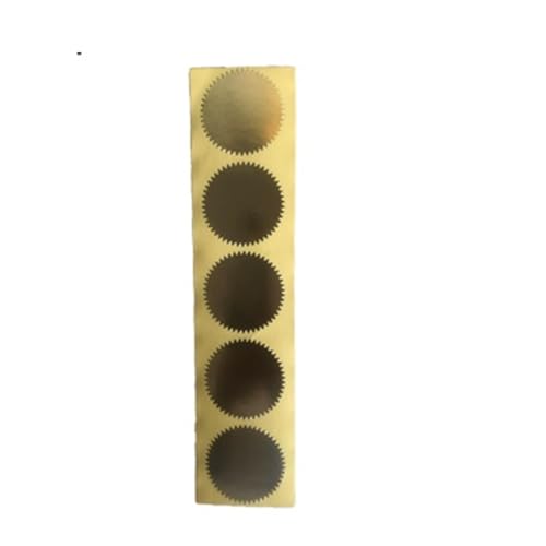Einfache Aufkleber 100 Stück 45 mm Aufkleber, Laser-Gold, blanke Etiketten, Dekor, Prägestempel, Geschenkbox, Verpackung, Siegelverpackung for Geschenk-Scrapbooking-Aufkleber(1) von QWWQYDY