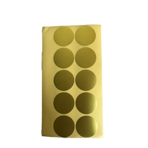 Einfache Aufkleber 100 Stück 45 mm Aufkleber, Laser-Gold, blanke Etiketten, Dekor, Prägestempel, Geschenkbox, Verpackung, Siegelverpackung for Geschenk-Scrapbooking-Aufkleber(5) von QWWQYDY
