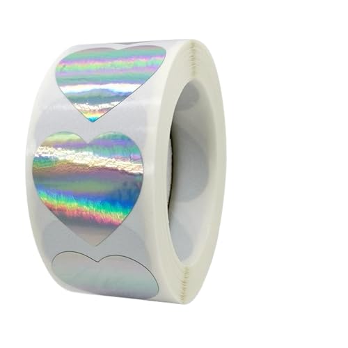 Einfache Aufkleber 200/500 Stück/Rolle 50 mm Silber-Gold-Prägeaufkleber for Prägestempel, individuelle Blanko-Prägesiegeletiketten for Selbermachen von Einladungskarten(2.5cm 500pcs D) von QWWQYDY