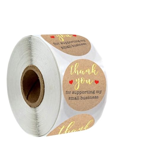 Einfache Aufkleber 200/500 Stück/Rolle 50 mm Silber-Gold-Prägeaufkleber for Prägestempel, individuelle Blanko-Prägesiegeletiketten for Selbermachen von Einladungskarten(500 PCS style 21) von QWWQYDY