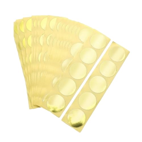 Einfache Aufkleber 45 mm runder Aufkleber mit Zahnrad-Etiketten for Prägen von Auszeichnungssiegeln, DIY-Prägesiegel for Karten, Universitätszertifikate(A) von QWWQYDY
