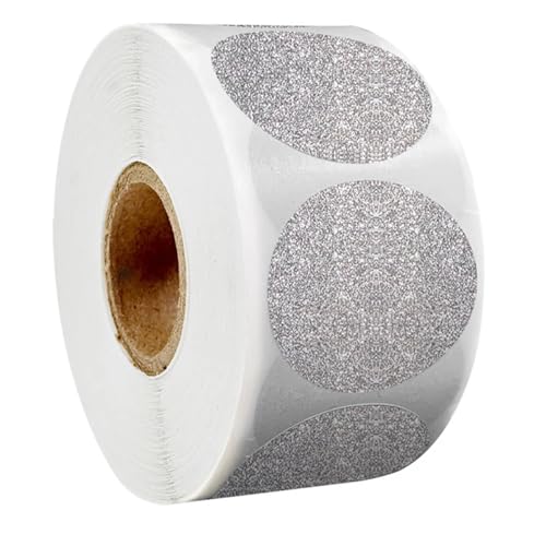 Einfache Aufkleber 50–300 Stück rote dekorative Geschenkaufkleber mit Glitzerherzen, Etiketten for Valentinstagskarten, Umschläge, Geburtstagspartys(QY980-100PCS) von QWWQYDY