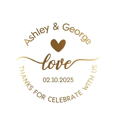 Einfache Aufkleber 50 stücke Runde Gold Folie Klar Label Aufkleber Hochzeit Party Umschlag Geschenk Tasche Kerzen Box Pack Cookie Danke Aufkleber(Design 05,5CM-50PCS) von QWWQYDY