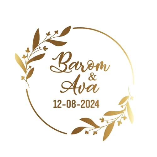 Einfache Aufkleber 50 stücke Runde Gold Folie Klar Label Aufkleber Hochzeit Party Umschlag Geschenk Tasche Kerzen Box Pack Cookie Danke Aufkleber(Design 07,5CM-50PCS) von QWWQYDY