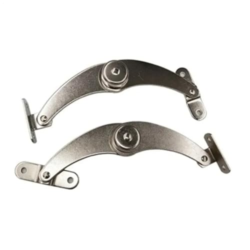 QWWQYDY Klappscharnier 2 stücke Edelstahl Hydraulische Scharnier Einstellbar Nach Dem Zufall Stoppen Lift Up Klappe Bleiben Unterstützung Scharniere Schrank Tür Möbel Hardware(360 Degrees) von QWWQYDY