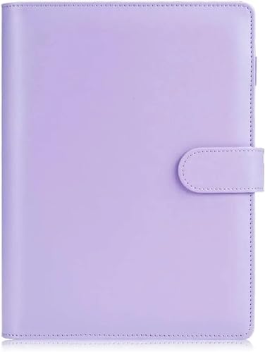 QWWQYDY Loose Leaf Notebook A5/A6 Budget Binder Planer Notebook Abdeckung PU Lose-blatt Handbuch 6 Löcher Binder Tagebuch Agenda Papier Abdeckung(Green,A6) von QWWQYDY