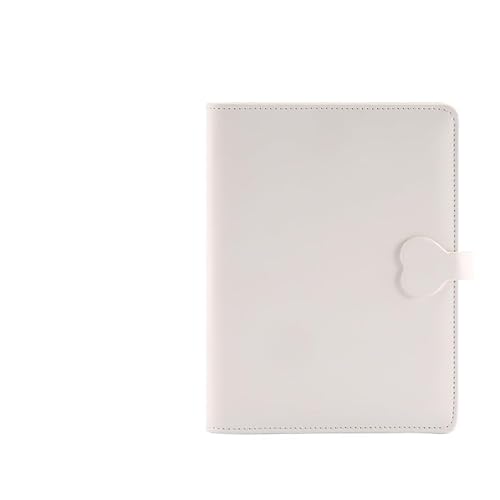 QWWQYDY Loose Leaf Notebook A6 A5 6 Löcher Matte Haut Gefühl Lose-blatt Notebook PU Fall Tagebuch Handbuch Buch Buch Abdeckung PU abdeckung(White) von QWWQYDY