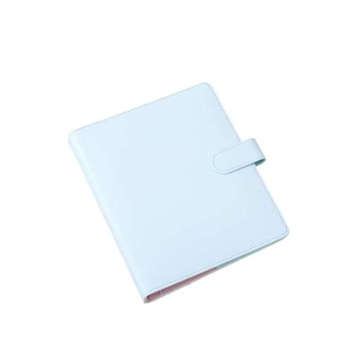 QWWQYDY Loose Leaf Notebook A6 A7 Handbuch, multifunktionales, farblich passendes, quadratisches Loseblatt-Kartenbuch, Büromaterial(Only cover blue,A6) von QWWQYDY