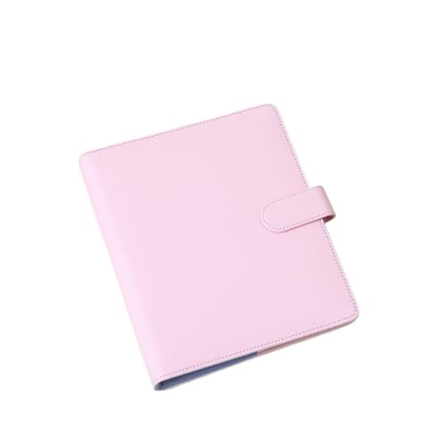 QWWQYDY Loose Leaf Notebook A6 A7 Handbuch, multifunktionales, farblich passendes, quadratisches Loseblatt-Kartenbuch, Büromaterial(Only cover pink,A6) von QWWQYDY