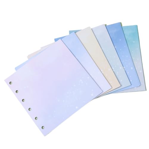 QWWQYDY Loose Leaf Notebook A6 A7 Handbuch, multifunktionales, farblich passendes, quadratisches Loseblatt-Kartenbuch, Büromaterial(Square Colorful,A7) von QWWQYDY