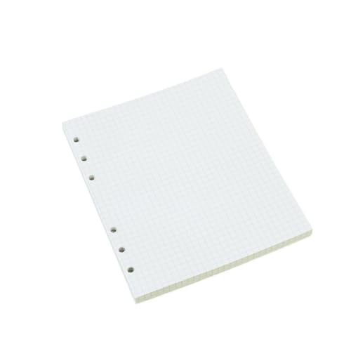 QWWQYDY Loose Leaf Notebook A6 quadratischer farbiger Reißverschlussordner, Fotokarten-Sammelbuch, Postkarten-Organizer, Tagebuch-Notizbuch(Grid) von QWWQYDY