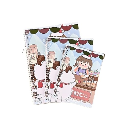 QWWQYDY Loose Leaf Notebook Doppelseitiges Freigabepapier, Handkonto-Klebeband, Aufklebermaterial, lose Blätter, Illustrationsbuch, Aufbewahrungsbuch(3,B5) von QWWQYDY