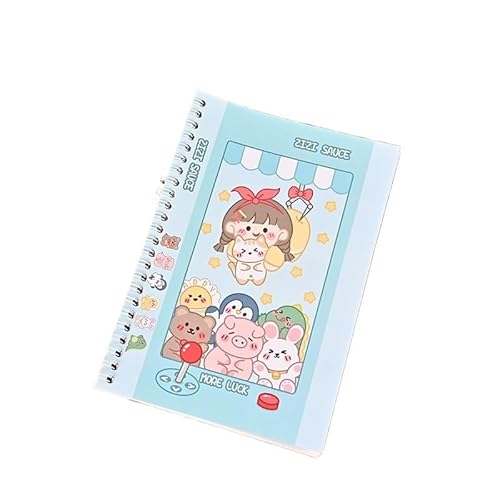 QWWQYDY Loose Leaf Notebook Doppelseitiges Freigabepapier, Handkonto-Klebeband, Aufklebermaterial, lose Blätter, Illustrationsbuch, Aufbewahrungsbuch(4,B5) von QWWQYDY