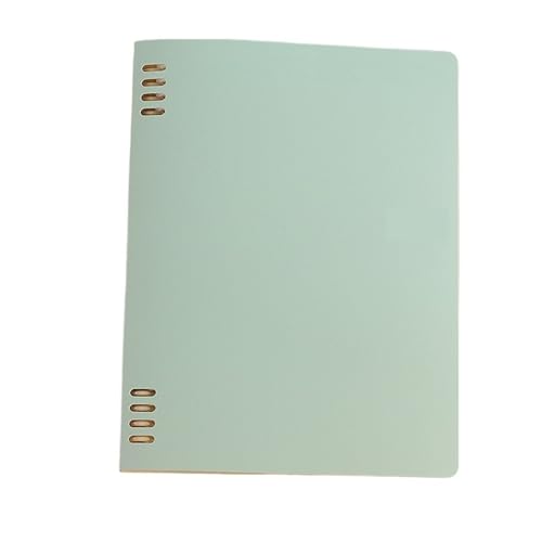 QWWQYDY Loose Leaf Notebook Einfache Hülle, kein Kratzer, Loseblatt-PP-Einband, A5-Handbuch, Loseblatt-Kern, B5, horizontale Innenseite, herausnehmbar(PP-B5-l green) von QWWQYDY
