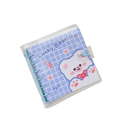 QWWQYDY Loose Leaf Notebook Konto-Schreibblöcke, quadratisches Tagebuch, Buch, Handbuch, abnehmbares Notizbuch, Notizblock, Buch mit losen Blättern(Blue) von QWWQYDY