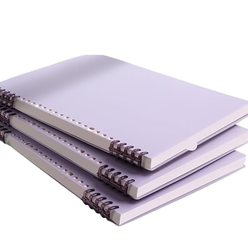 QWWQYDY Loose Leaf Notebook Loose Leaf Detachable Coil Notebook Blank Horizontal Line Grid Grid Diary(B5 horizontal line) von QWWQYDY