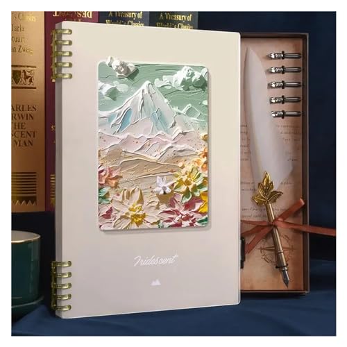 QWWQYDY Loose Leaf Notebook Loseblattbuch, abnehmbares Notizbuch, Volumen, Loseblattpapier, Schreibwaren, Bürobedarf(A,A4) von QWWQYDY