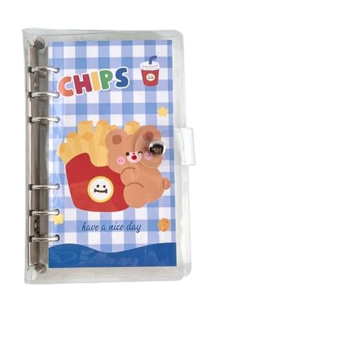 QWWQYDY Loose Leaf Notebook Schönheit Hand Ledger Cartoon Spule Buch Nette Stil Student Notebook Abnehmbare Lose-blatt Buch Büro Schreibwaren(04) von QWWQYDY