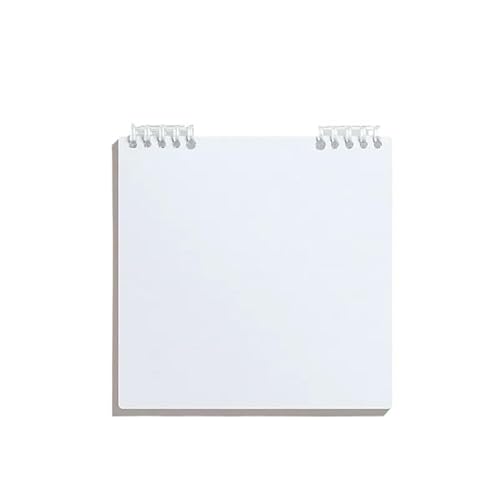 QWWQYDY Loose Leaf Notebook Square Notebook Substyle Simple Checkered Manual Ledger Student Diary Super Thick Blank Book Journal Notebook(White) von QWWQYDY