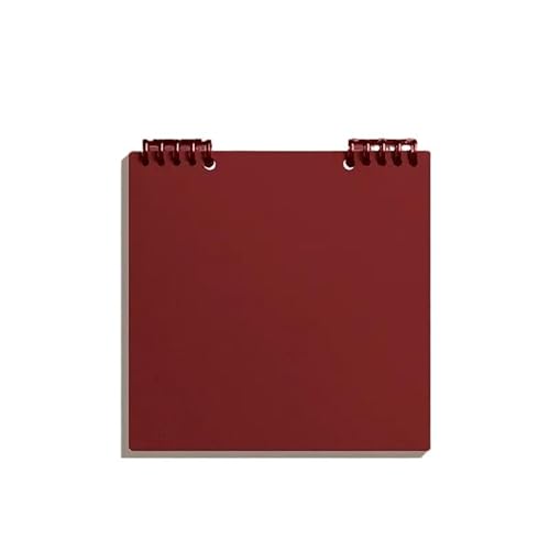 QWWQYDY Loose Leaf Notebook Square Notebook Substyle Simple Checkered Manual Ledger Student Diary Super Thick Blank Book Journal Notebook(Win red) von QWWQYDY