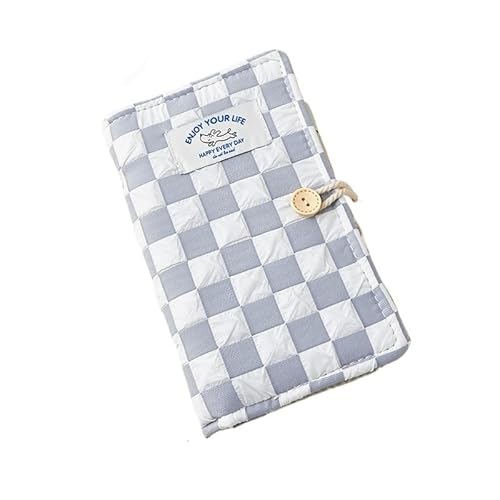 QWWQYDY Loose Leaf Notebook Stoffnudel-Handbuch, kleines Notizbuch im frischen Stil, einfaches Mädchen-Quadrat-Loseblatt-Handbuch(A6-18) von QWWQYDY