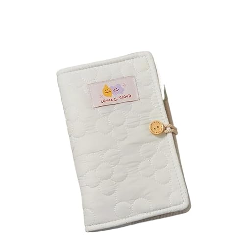 QWWQYDY Loose Leaf Notebook Stoffnudel-Handbuch, kleines Notizbuch im frischen Stil, einfaches Mädchen-Quadrat-Loseblatt-Handbuch(A6-6) von QWWQYDY