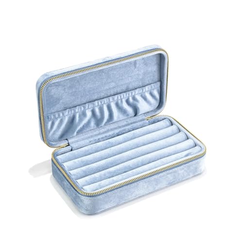 QWWQYDY Schmuckaufbewahrung Personalisieren Sie Samt Schmuckschatulle Plüsch Tragbare Ring Aufbewahrungsbox Reise Business Schmuck Organizer Einzigartige Geschenke(G80) von QWWQYDY