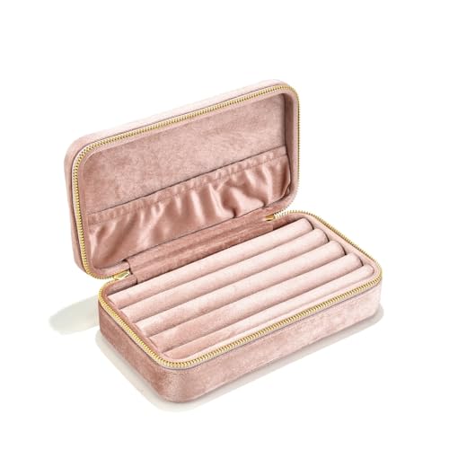 QWWQYDY Schmuckaufbewahrung Personalisieren Sie Samt Schmuckschatulle Plüsch Tragbare Ring Aufbewahrungsbox Reise Business Schmuck Organizer Einzigartige Geschenke(G86) von QWWQYDY