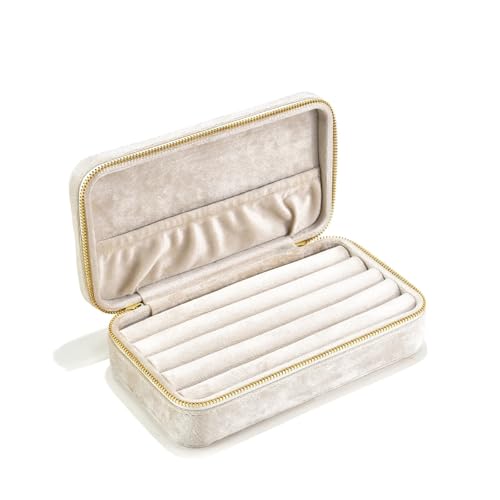QWWQYDY Schmuckaufbewahrung Personalisieren Sie Samt Schmuckschatulle Plüsch Tragbare Ring Aufbewahrungsbox Reise Business Schmuck Organizer Einzigartige Geschenke(G96) von QWWQYDY