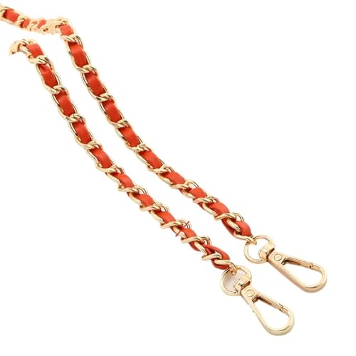QWWQYDY Taschengurt 120 cm Langer Taschengurt aus PU-Leder for Umhängetaschen, Schultertaschengurt, Ersatzzubehör, 0,8 cm breite Taschenkette(Color-11) von QWWQYDY