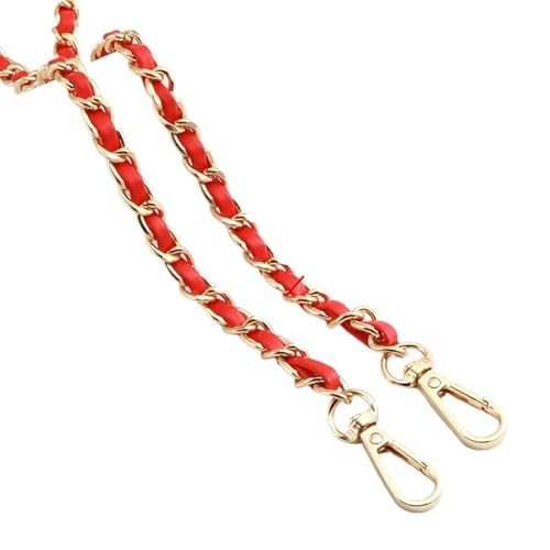 QWWQYDY Taschengurt 120 cm Langer Taschengurt aus PU-Leder for Umhängetaschen, Schultertaschengurt, Ersatzzubehör, 0,8 cm breite Taschenkette(Color-3) von QWWQYDY