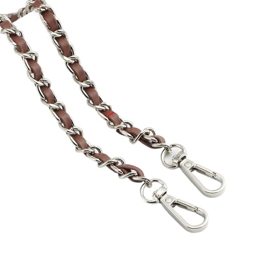QWWQYDY Taschengurt 120 cm Langer Taschengurt aus PU-Leder for Umhängetaschen, Schultertaschengurt, Ersatzzubehör, 0,8 cm breite Taschenkette(Color-9) von QWWQYDY