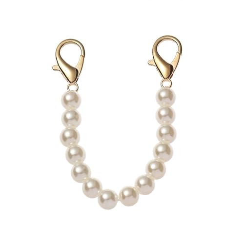 QWWQYDY Taschengurt 8 mm Perlenriemen for Taschen, Handtaschengriffe, DIY-Geldbörse, Ersatz, Lange Perlenkette for Schultertaschenriemen, Perlengürtel(15cm) von QWWQYDY