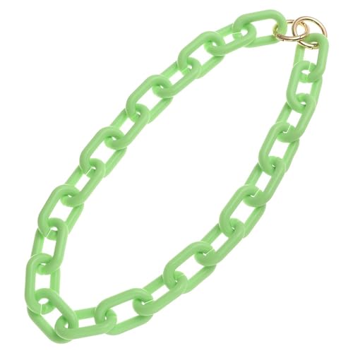 QWWQYDY Taschengurt Auswechselbarer Taschenkettenriemen for Damen, Abnehmbarer Taschenriemen aus Kunstharz, DIY-Umhängetasche-Zubehör(Green) von QWWQYDY