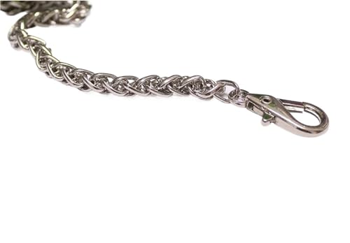 QWWQYDY Taschengurt Gold/Silber/Schwarz/Kupfer 40–120 cm Metall-Ersatz-Geldbörsenkette, Schulter- und Umhängetaschengurt for Cluth-Taschenhandtaschengriffe(Silver,120cm) von QWWQYDY