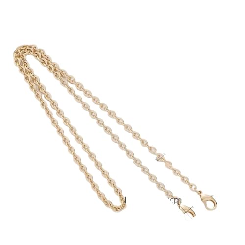 QWWQYDY Taschengurt Goldene Taschenkette Zubehör Metall Verlängerungsketten Unterarm Crossbody Schultergurt Ersatztaschen Gurt for Damentasche(Color-1,140CM) von QWWQYDY
