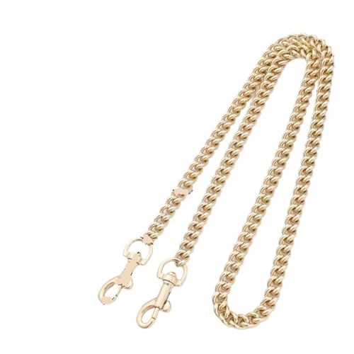 QWWQYDY Taschengurt Goldene Taschenkette Zubehör Metall Verlängerungsketten Unterarm Crossbody Schultergurt Ersatztaschen Gurt for Damentasche(Color-5,120CM) von QWWQYDY