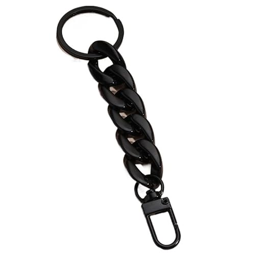 QWWQYDY Taschengurt Kunststoff-Gliederkette Schlüsselanhänger handgefertigt Schlüsselanhänger for Frauen Mädchen Handtasche Anhänger Zubehör Freundschaftsgeschenke(E3818) von QWWQYDY